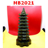 MB2021 : เจดีย์เก้าชั้น หินสีเขียว