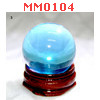 MM0104 : ลูกแก้วใสสีฟ้า (30mm)(W)