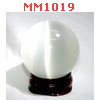 MM1019 : ลูกแก้วตาแมว สีขาว (40mm)