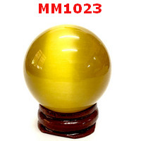 MM1023 : ลูกแก้วตาแมว สีเหลือง (40mm)