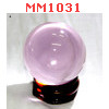 MM1031 : ลูกแก้วใสสีชมพู (40mm)(W)