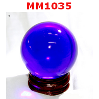 MM1035 : ลูกแก้วใสสีน้ำเงิน (40mm)(W)