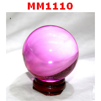 MM1110 : ลูกแก้วใส สีชมพู (50mm)
