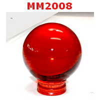 MM2008 : ลูกแก้วใส สีแดง (110mm)
