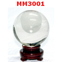 MM3001 : ลูกแก้วใสสีขาว (130mm)