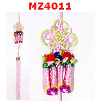 MZ4011 : รองเท้าคู่ สีชมพู แขวนกระเป๋า