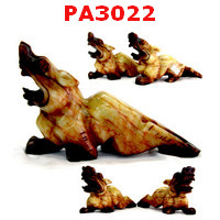 PA3022 : ปี่เซียะหิน ไม่มีปีก คู่ตั้งโต๊ะ