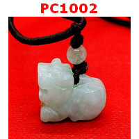 PC1002 : สร้อยคอปี่เซียะ หยกขาว
