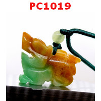PC1019 : สร้อยคอปี่เซียะ หยกสามสี