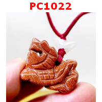 PC1022 : สร้อยคอปี่เซียะ หินทรายทอง