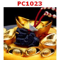 PC1023 : สร้อยคอปี่เซียะหินทรายเงิน
