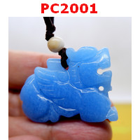 PC2001 : สร้อยคอปี่เซียะ หินสีฟ้า