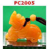 PC2005 : สร้อยคอปี่เซียะหยกเหลือง
