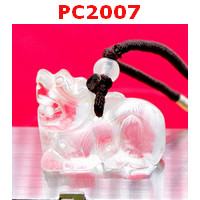 PC2007 : สร้อยคอปี่เซียะ คริสตัลใส(ธรรมชาติ)