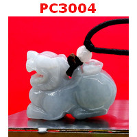 PC3004 : สร้อยคอปี่เซียะหยกเขียว