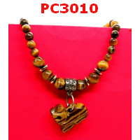 PC3010 : สร้อยคอ จี้ปี่เซียะหินไทเกอร์อาย