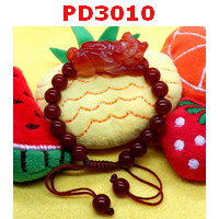 PD3010 : สร้อยข้อมือปี่เซียะหินสีแดง