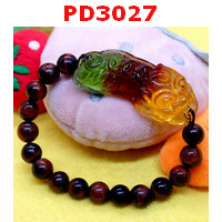 PD3027 : สร้อยข้อมือปี่เซียะแก้ว 3 สี