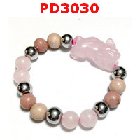 PD3030 : สร้อยข้อมือปี่เซียะสีชมพู