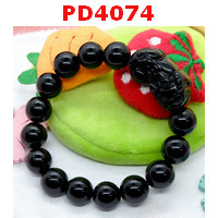 PD4074 : สร้อยข้อมือปี่เซียะหินสีดำ
