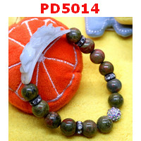 PD5014 : สร้อยข้อมือปี่เซียะหยก หินยูนาไค้ท์
