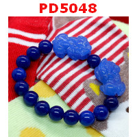 PD5048 : สร้อยข้อมือปี่เซียะคู่ หินหยกสีฟ้า