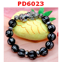 PD6023 : สร้อยข้อมือปี่เซียะเงิน+คาถาทิเบต