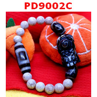 PD9002C : สร้อยข้อมือปี่เซียะหินอะเกต+DZI