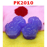 PK2010 : ปี่เซียะคู่ หินหยกสีม่วง