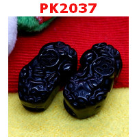 PK2037 : ปี่เซียะหินอ๊อบซิเดียน คู่