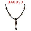 QA0053 : สร้อยคอหินทิเบตหลายลาย ร้อยด้วยคริสตัล