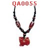 QA0055 : สร้อยคอหินทิเบตหลายลาย พร้อมปี่เซียะ