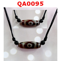 QA0095 : สร้อยคอ หินดีซีไอ 3 ตา