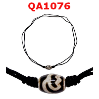 QA1076 : สร้อยคอหินดีซีไอ ลายดอกบัว