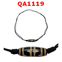 QA1119 : สร้อยคอหินดีซีไอ ลายเขี้ยวเสือคู่