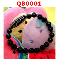 QB0001 : สร้อยข้อมือหินทิเบต 9 ตา