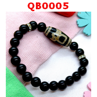 QB0005 : สร้อยข้อมือหินทิเบตไฉ่ซิงเอี๊ย