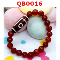QB0016 : สร้อยข้อมือหินทิเบต 1 ตา ภูเขา