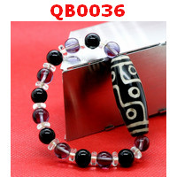 QB0036 : สร้อยข้อมือหินDZI 9 ตา