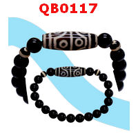 สร้อยข้อมือหินDZI ลาย 8 ตา