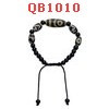 QB1010 : สร้อยข้อมือหินทิเบต เชือกถัก