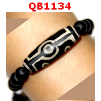 QB1134 : สร้อยข้อมือหินDZI 7 ตา