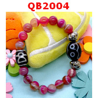 QB2004 : สร้อยข้อมือหินDZI 7 ตา และ ไฉ่ซิงเอี๊ย