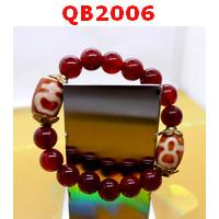 QB2006 : สร้อยข้อมือหินDZI ไฉ่ซิงเอี๊ย และแก้ววิเศษ