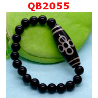 QB2055 : สร้อยข้อมือหินDZI 5 ตา สายฟ้า
