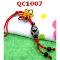 QC1007 : หินทิเบตแขวนมือถือลายแก้ววิเศษ