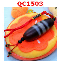 QC1503 : หินทิเบตแบบแขวน ลาย3เส้น