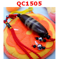 QC1505 : หินทิเบตลาย 3 เส้น แบบแขวน