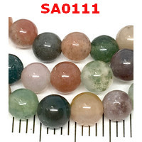 SA0111 : หยก 5 สี ขายเป็นเส้น 