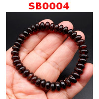 SB0004 : สร้อยข้อมือโกเมน 8 มม.